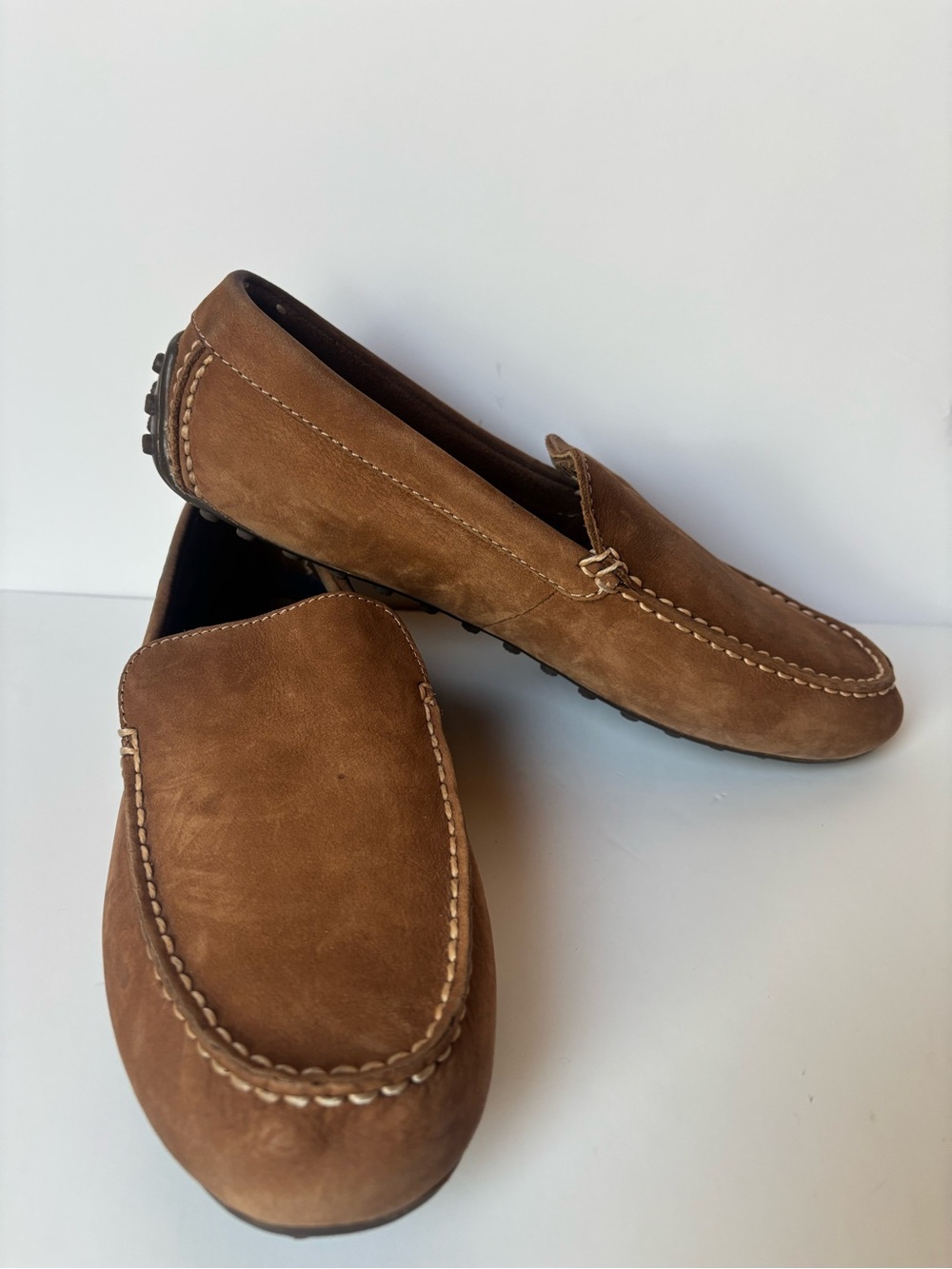Sperry Men's Venetian Suede Leather Slip-On Driving Loafers - Brown, size 10.5